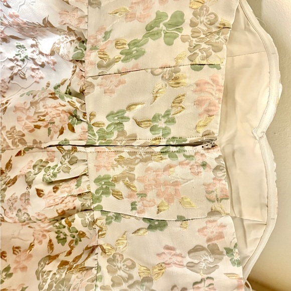 Francesca's Collections Pastel Floral Strapless Dress - Picture 5 of 5